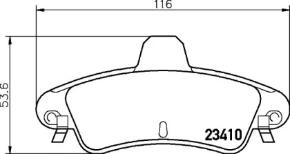 Комплект тормозных колодок PAGID T1536