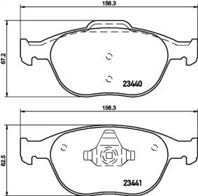 Комплект тормозных колодок PAGID T1528