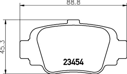 Комплект тормозных колодок PAGID T1471