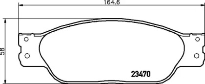 Комплект тормозных колодок PAGID T1575