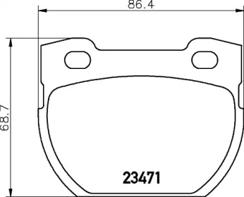 Комплект тормозных колодок PAGID T9051