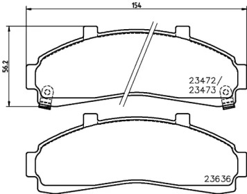 Комплект тормозных колодок PAGID T1302