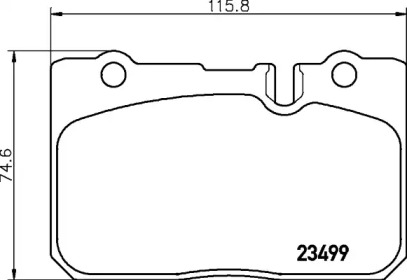 Комплект тормозных колодок PAGID T1689