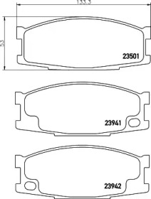 Комплект тормозных колодок PAGID T1375