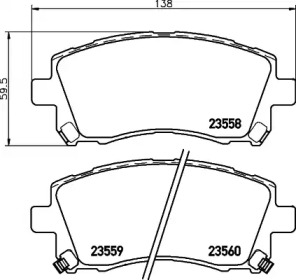 Комплект тормозных колодок PAGID T3125