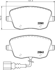 Комплект тормозных колодок PAGID T5161