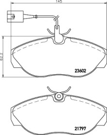 Комплект тормозных колодок PAGID T5170