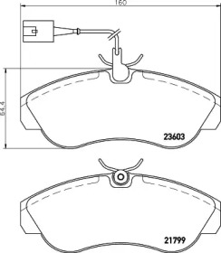 Комплект тормозных колодок PAGID T5159