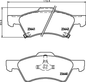 Комплект тормозных колодок PAGID T1315