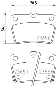 Комплект тормозных колодок PAGID T1371