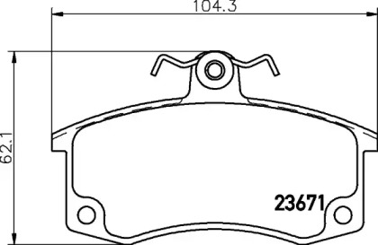 Комплект тормозных колодок PAGID T1349