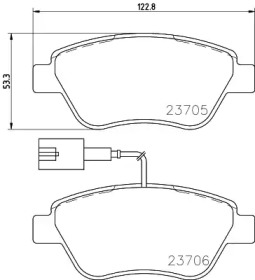 Комплект тормозных колодок PAGID T2097