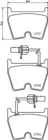 Комплект тормозных колодок PAGID T1222