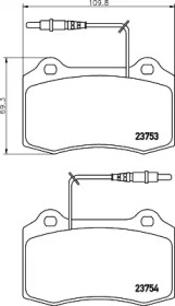 Комплект тормозных колодок PAGID T5142