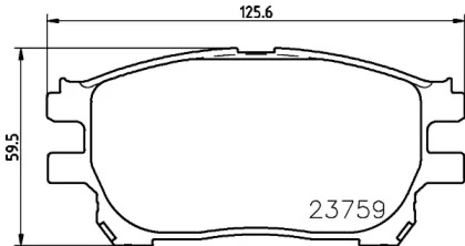 Комплект тормозных колодок PAGID T1319