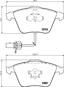 Комплект тормозных колодок PAGID T1223