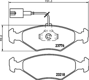 Комплект тормозных колодок PAGID T1185