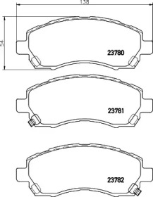 Комплект тормозных колодок PAGID T1320