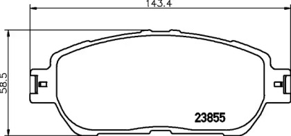 Комплект тормозных колодок PAGID T1828