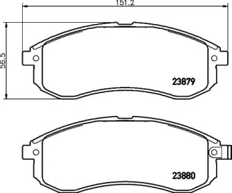 Комплект тормозных колодок PAGID T1338