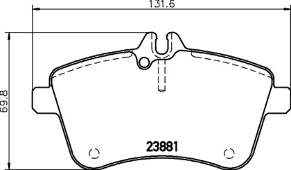 Комплект тормозных колодок PAGID T1348