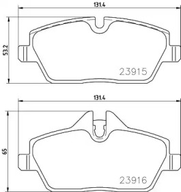 Комплект тормозных колодок PAGID T2398