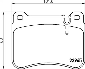 Комплект тормозных колодок PAGID T1549