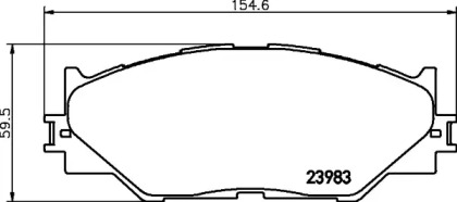 Комплект тормозных колодок PAGID T1541