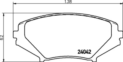 Комплект тормозных колодок PAGID T1402