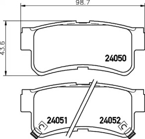 Комплект тормозных колодок PAGID T1430