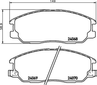 Комплект тормозных колодок PAGID T1362