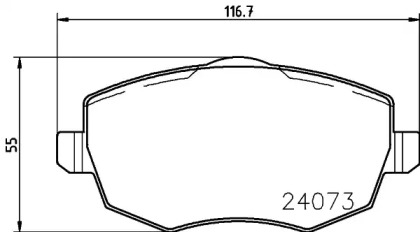 Комплект тормозных колодок PAGID T1440