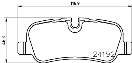 Комплект тормозных колодок PAGID T1514