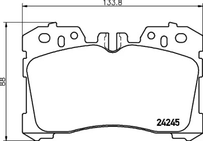 Комплект тормозных колодок PAGID T1561