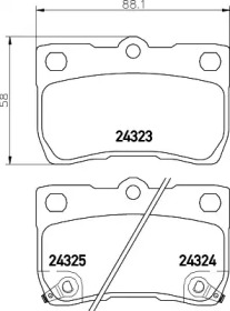 Комплект тормозных колодок PAGID T1593