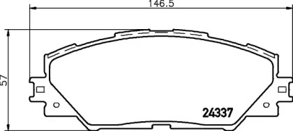 Комплект тормозных колодок PAGID T1581