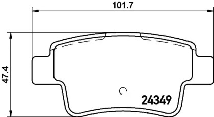 Комплект тормозных колодок PAGID T2066