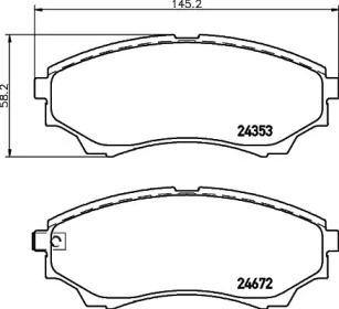 Комплект тормозных колодок PAGID T1603