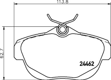 Комплект тормозных колодок PAGID T1652