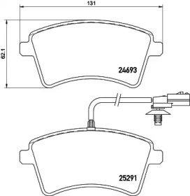 Комплект тормозных колодок PAGID T2140