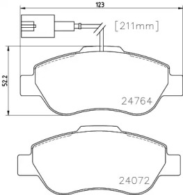 Комплект тормозных колодок PAGID T2215