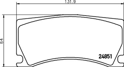 Комплект тормозных колодок PAGID T1790