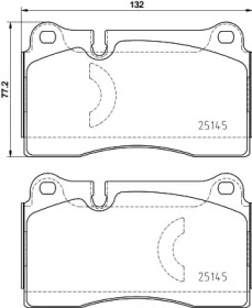 Комплект тормозных колодок PAGID T2651