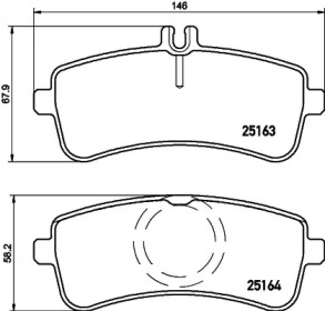 Комплект тормозных колодок PAGID T2187