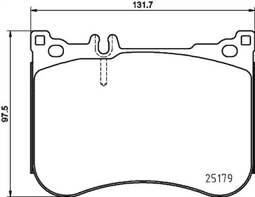 Комплект тормозных колодок PAGID T2322