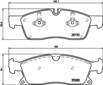 Комплект тормозных колодок PAGID T2146