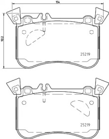 Комплект тормозных колодок PAGID T2419