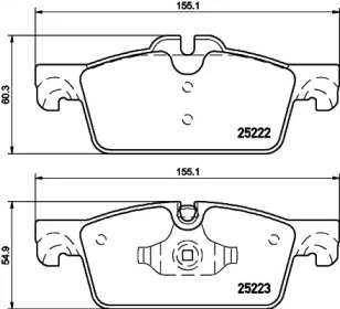 Комплект тормозных колодок PAGID T2041