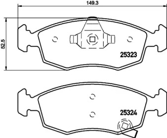 Комплект тормозных колодок PAGID T2139