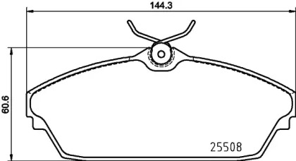 Комплект тормозных колодок PAGID T2572